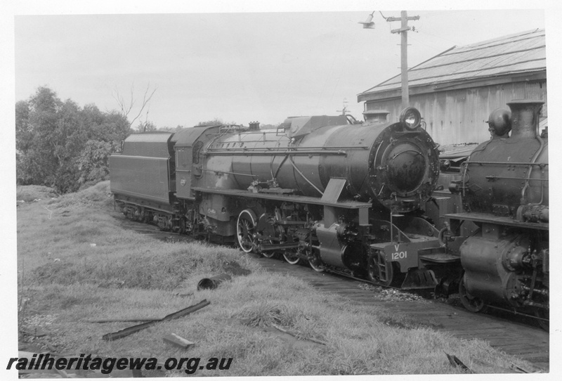 P02177
V class 1201, Midland Loco Depot, side and front view
