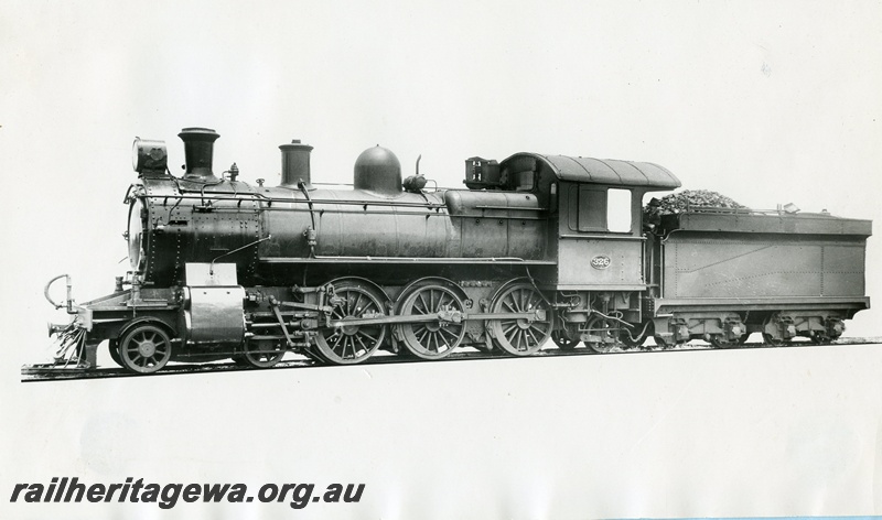 P03465
ES class 326 steam locomotive, side view.
