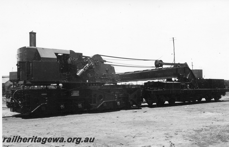 P03577
1 of 7 images of the Cowans Sheldon 60 ton breakdown crane No.31, end and side view
