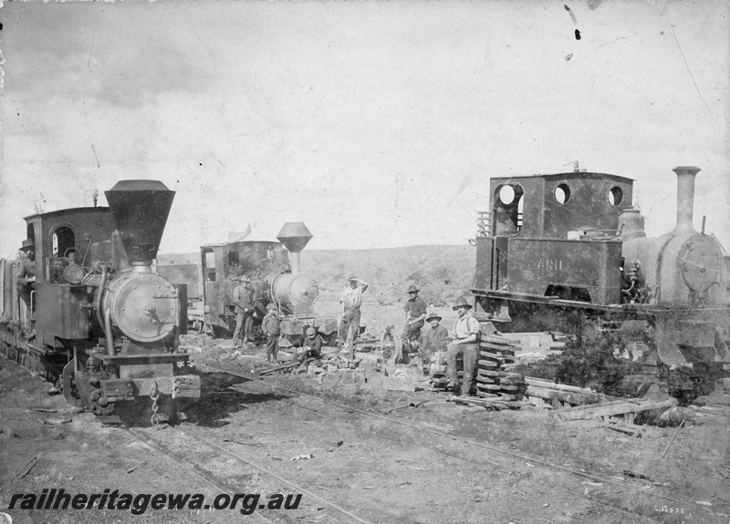 P03680
Lilly, Kate and Anie Steam Locos, Lancefield Gold Mine, Beria near Laverton
