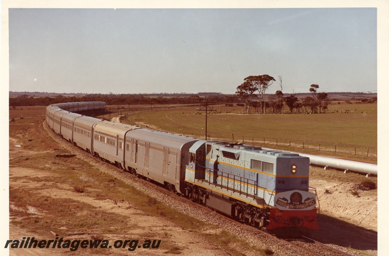 P03750
2 of 3, L class 261 diesel locomotive, in the later WAGR double blue livery carrying the 