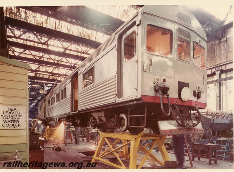 P03795
ADK class 690, on stands, Midland Workshops, side and end view
