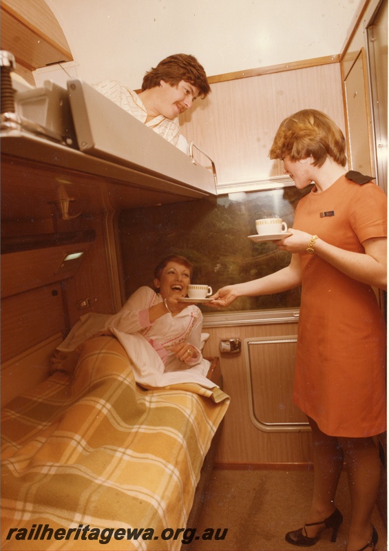 P03837
Twinette, first class, interior view, on 
