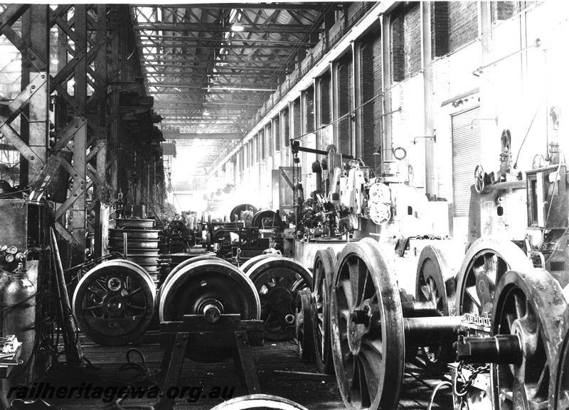 P07281
Wheel lathe, Machine Shop, east end, Midland Workshops, 
