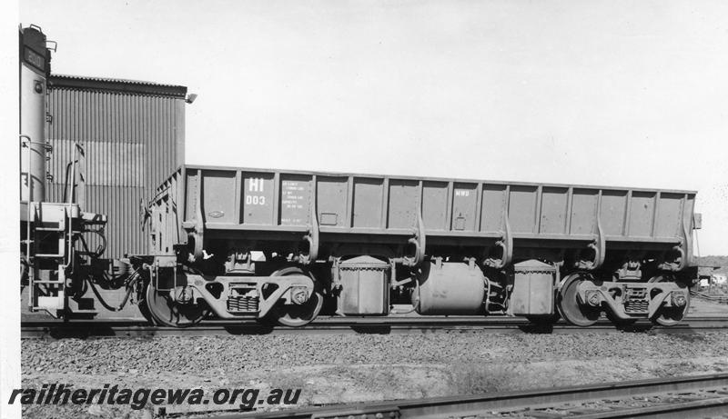 P07847
Hamersley Iron ballast wagon, side view
