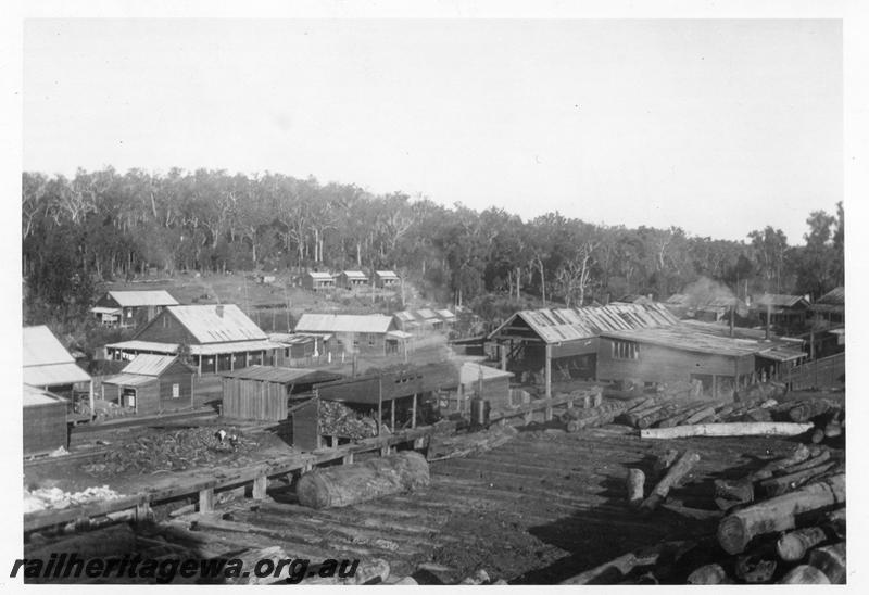 P08235
Timber mill, Hoffman, overall general view of mil and townsite
