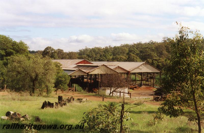 P08324
Abandoned mill, Jarrahdale, elevated view of the 