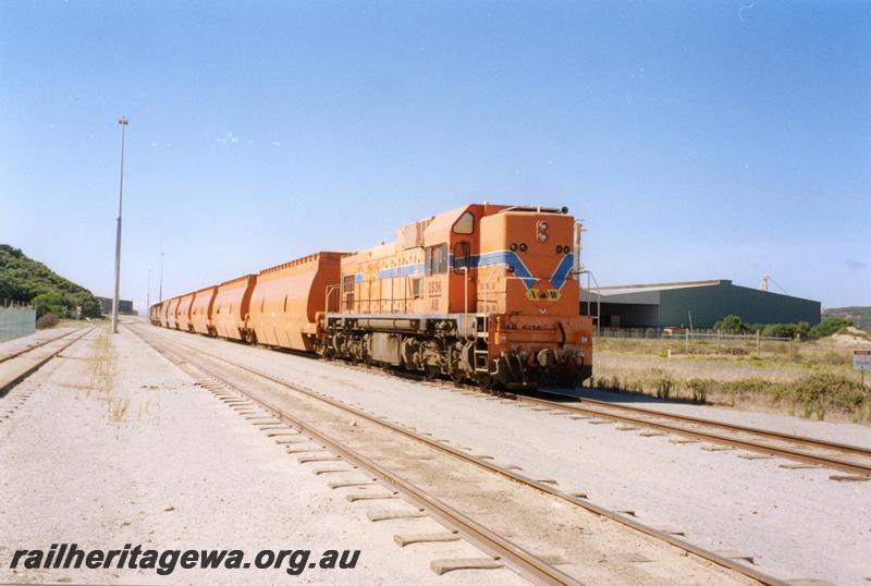 P08328
AB class 1536, wood chip wagons, Albany port area, wood chip train
