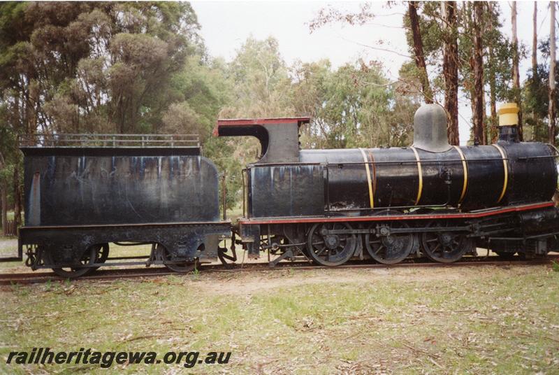 P08372
G class with A class tender, Manjimup Timber Museum, known as 