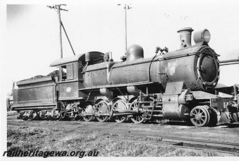 P14240
FS class 416, Kalgoorlie loco Depot, EGR line, side and front view
