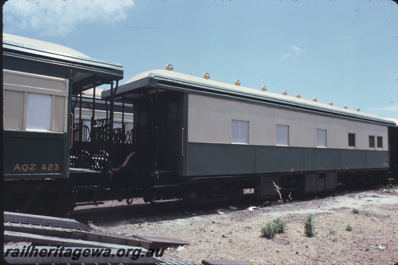 P14343
AGS class end platform shower carriage, end and side view, Midland, ER line. 
