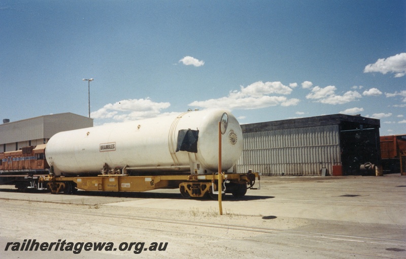 P15015
WQN class, later reclassified to AQNY class standard gauge container flat wagon with a tank marked 