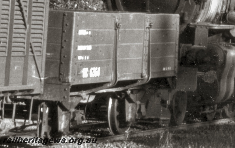 P15136
GC class 6364 medium sided open wagon with a steel underframe and cast stanchions . Photo enlarged from P5489.
