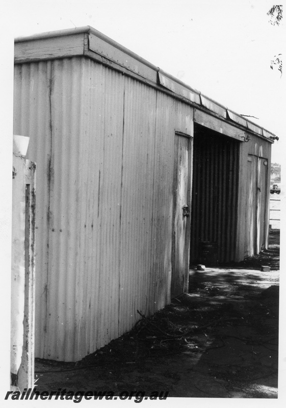 P15164
3 of 8 views of the gangers shed compound at York, GSR line, view inside the compound showing the front of the shed form the opposite end as in P15163
