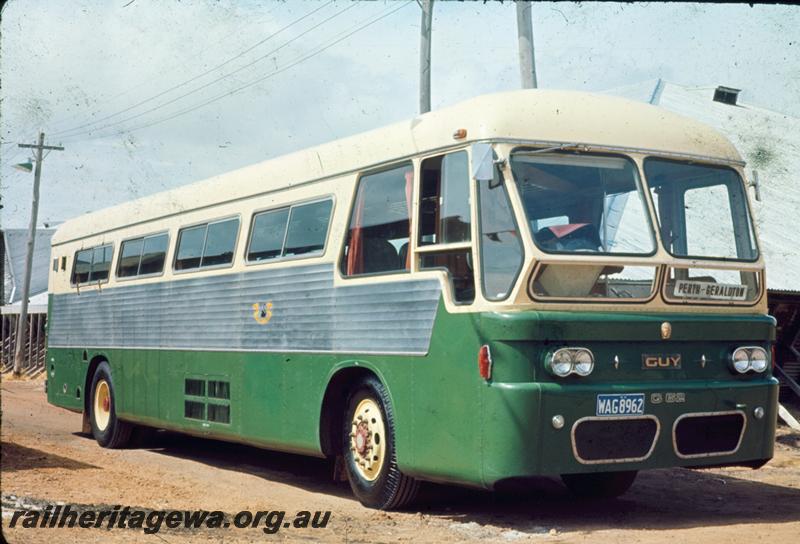 T00165
Railway Road Service bus, Guy G62, Geraldton, on display at Exhibition 
