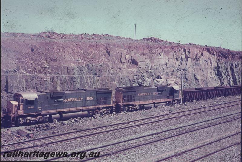 T01688
Hamersley Iron locos, train of empty iron ore wagons
