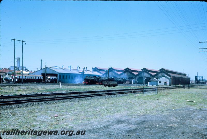 T03808
Loco shed, East Perth loco depot, overall view of east end
