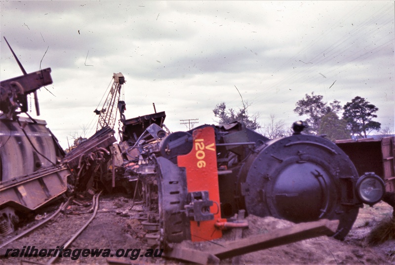 T05565
Mundijong Junction scene of derailment involving V class 1206 and Y class 1105. SWR line
