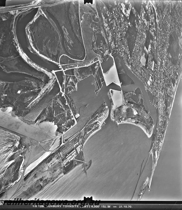 P00347
Bunbury townsite, aerial photo
