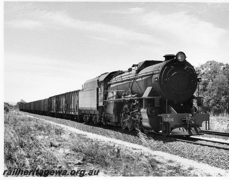 P00716
V class 1206, coal train, Picton, SWR line 
