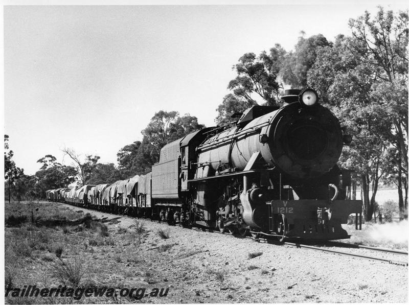 P00739
V class 1212, between Bowelling and Collie, BN line, goods train
