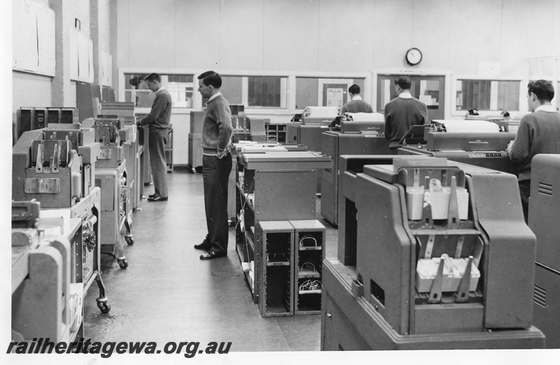 P01540
Electronic Machine Accounting Room with operators, C of A & A, Perth.
