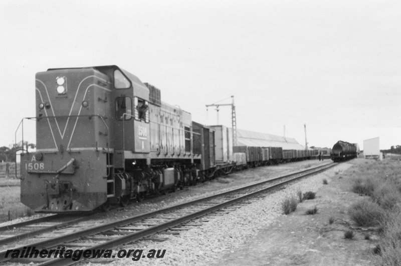 P03309
A class 1508, Salmon Gums, CE line, front and side view, shunting the yard.
