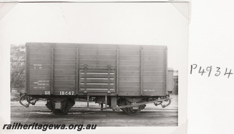 P04934
GH class 18447 high sided wagon
