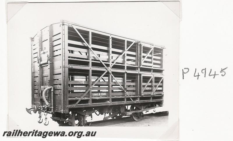 P04945
CXA class 478, end and side view, sheep wagon,  as new,
