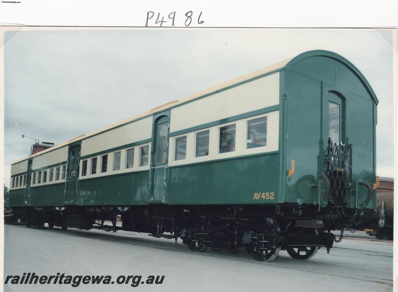 P04986
AY class 452 carriage, Midland Workshops, after receiving a major overhaul
