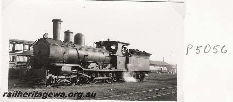 P05056
MRWA loco B class 4, Midland Junction, front and side view, Goggs No. 249, same as P2909 & P9556
