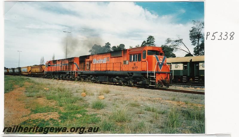 P05338
N class 1877, double heading with an NA class, Collie, BN line, coal train
