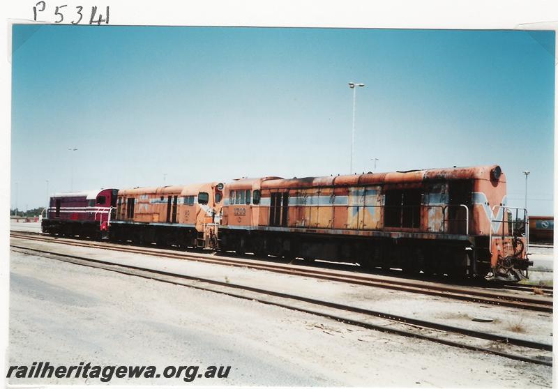 P05341
C class 1703, G class 50, F class 40, Forrestfield yard, ready for departure to Pinjarra for HVR
