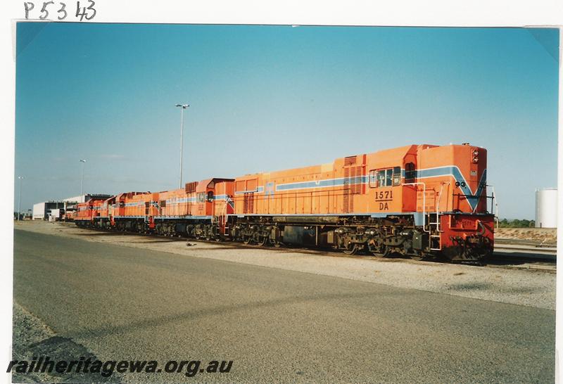 P05343
DA class 1571, lined up with three A classes, Forrestfield Yard
