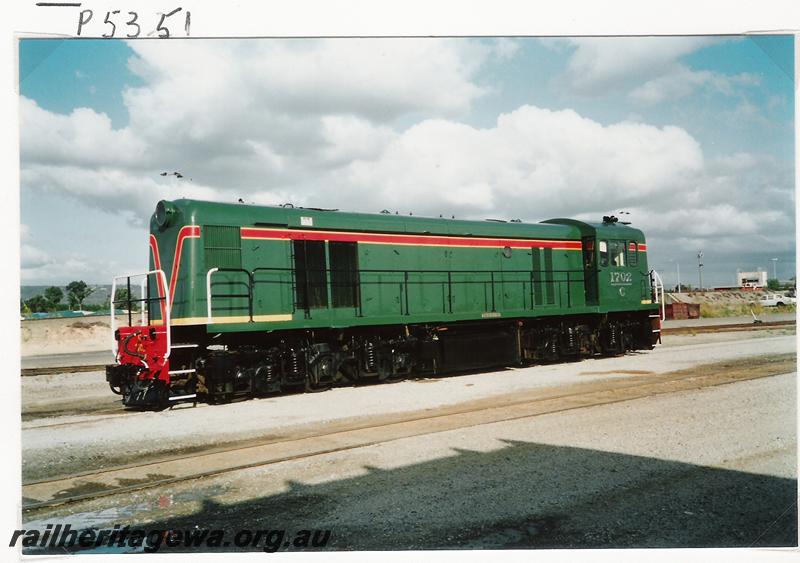 P05351
C class 1702, repainted in the green livery, Forrestfield yard, awaiting for its first private owner job
