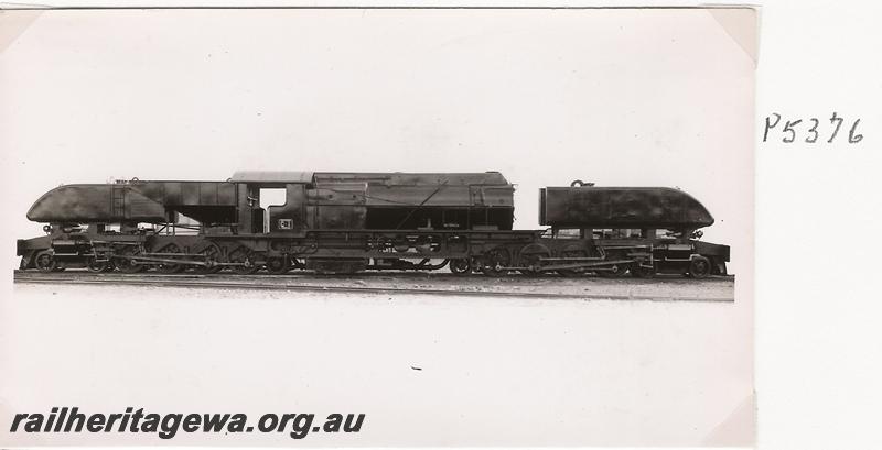 P05376
ASG class 1 Garratt locomotive when new, side view
