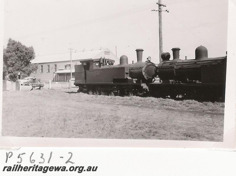 P05631
Visit by the Vic Div of the ARHS, N class 25, Midland, side and front view
