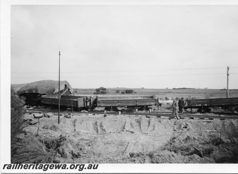 P05980
1 of 7 views of derailment at 156.75 mile on the MR line, near Coorow

