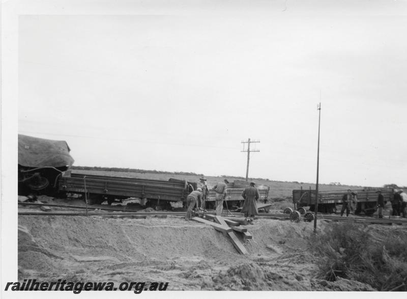 P05984
5 of 7 views of derailment at 156.75 mile on the MR line, near Coorow
