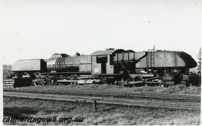 P06364
ASG class 59 Garratt, East Perth loco Depot, side and rear view
