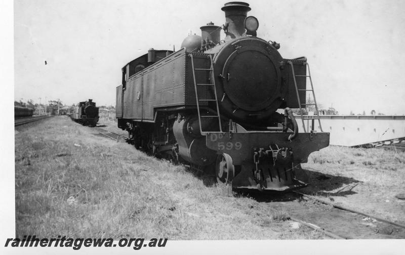 P06573
DD class 599, East Perth loco depot, side and front view
