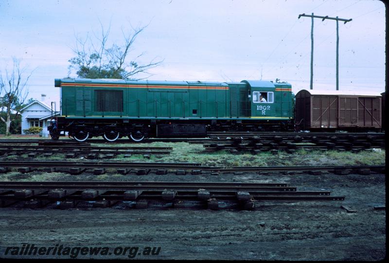 P06855
R class 1902 with white wall tyres, East Perth, recently entered service, side view
