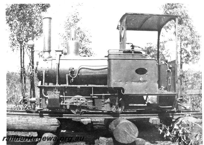 P07087
Moira mine loco, Orenstein & Koppel B/n 683/1900, Collie, side view, same as P2195.
