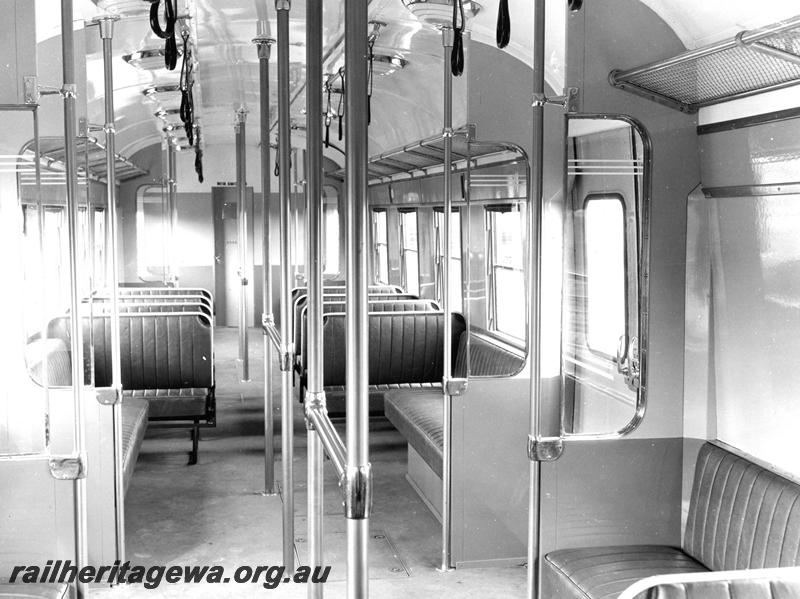 P07493
ADX class railcar, internal view, in original condition.
