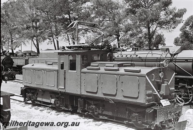 P09239
Electric SEC loco No.1, Rail Transport Museum, Bassendean, side and front view.
