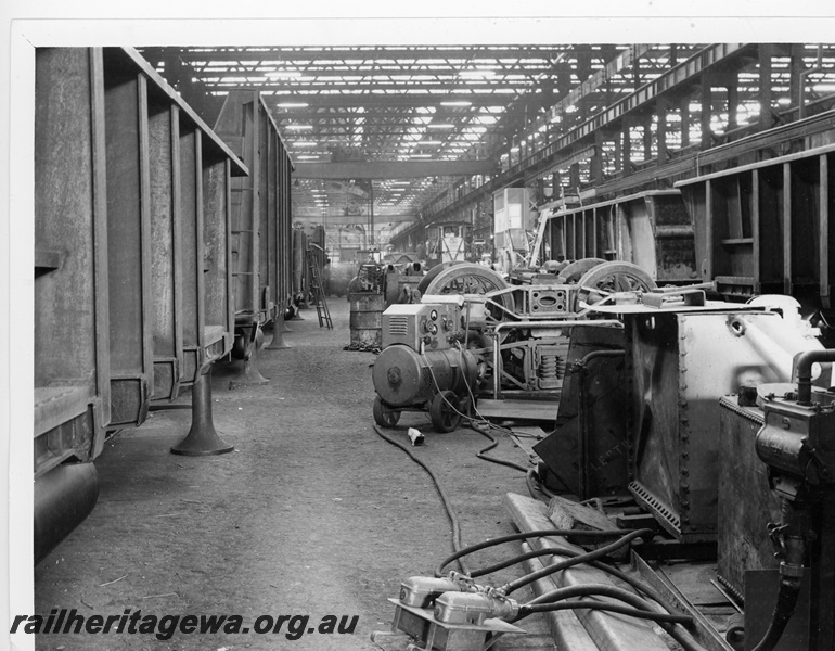 P10938
Iron ore wagons for Mount Newman Mining being constructed at Midland Workshops.
