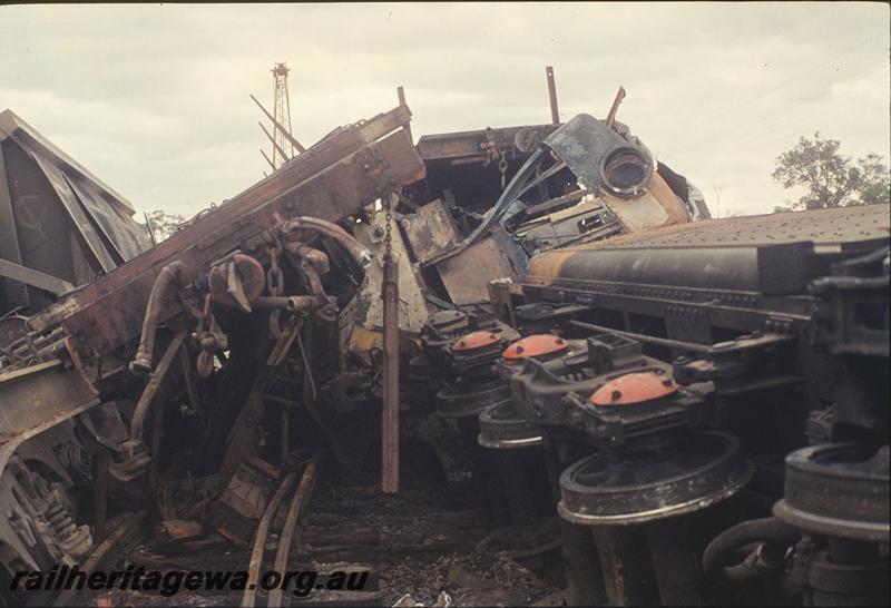P11972
Wreckage, Mundijong Junction accident. SWR line.
