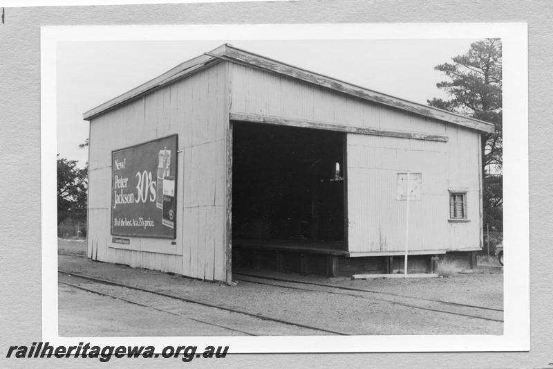 P12597
Goods shed, Armadale, SWR line, yard side and end view

