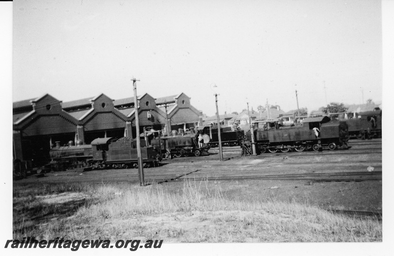 P16902
East Perth loco depot - south end PR class and DD class locomotives in photo.
