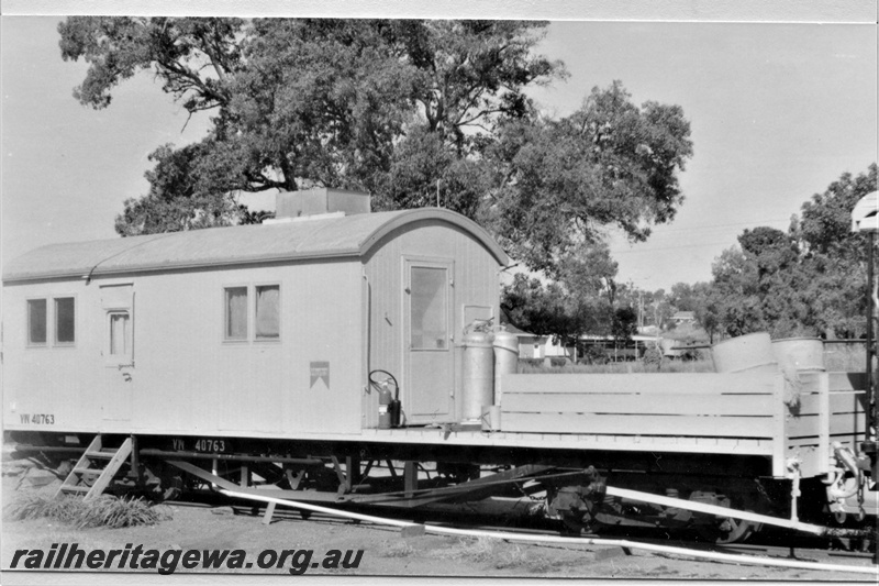 P19430
VW class 40763,in yellow livery, ex MRWA KB class 20, Gingin, MR line, side and end view
